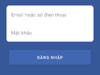 Thiết kế giao diện login facebook - android