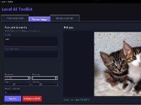 Tool text to speech, text to image, image to anime 100% local