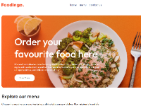 Trang web đặt đồ ăn giao diện đẹp