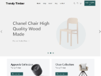 Trang web thương mại điện tử gỗ hiện đại