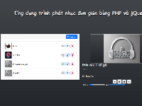 Trình phát nhạc đơn giản bằng PHP và jQuery