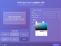 Trình tạo CSS Glassmorphism