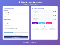 Trình tạo tài khoản người dùng hiện đại sử dụng javascript