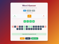 Trò chơi đoán từ sử dụng JavaScript