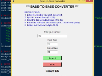 Ứng dụng chuyển đổi cơ số sang cơ số khác sử dụng Tkinter
