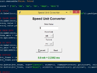Ứng dụng chuyển đổi tốc độ sử dụng Tkinter trong Python