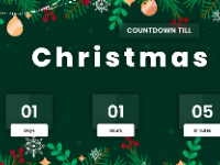 Ứng dụng đếm ngược Giáng sinh JS