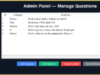 Ứng dụng đố vui sử dụng Tkitner và SQLite trong Python