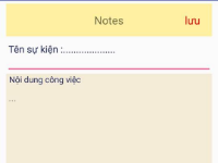 Ứng dụng ghi chú cá nhân android