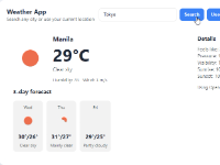 Ứng dụng thời tiết sử dụng javascript