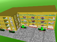 Ứng dụng VRML Mô phỏng tòa nhà thư viện trường công nghiệp