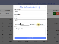 Ứng dụng web quản lý trang thiết bị an toàn