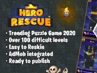 Unity Game Template - Super Hero Rescue - (Unity 2022.3.40f1 - Admob)