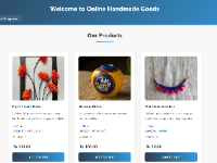 Web bán đồ Handmade đơn giản