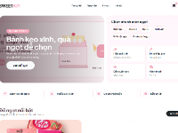 Web bán đồ ngọt SweetJoy