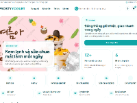 Web bán kem lạnh và sữa chua FrostyYogurt