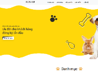 Web cửa hàng dịch vụ cho chó mèo php thuần
