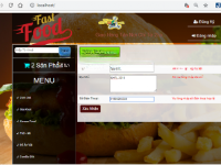 Web đặt đồ ăn nhanh bằng php full báo cáo chi tiết