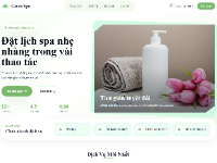 Web đặt lịch Spa Booking