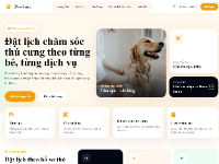 Web đặt lịch thú cưng pet grooming
