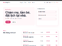 Web đặt lịch trung tâm chăm sóc mẹ và bé