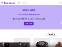 Web thương mại điện tử cung cấp nhiều loại bánh ngọt