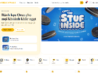Website bán bánh kẹo Oreo