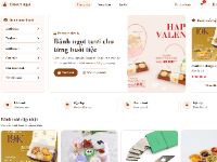 Website bán bánh ngọt bakery