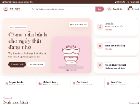 Website bán bánh ngọt Mây Ngọt