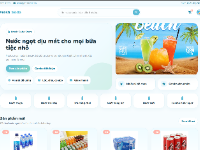 Website bán các loại nước ngọt Fresh Soda Store