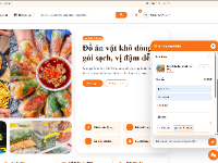 Website bán đồ ăn vặt khô