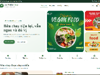 Website bán đồ chay đóng gói An Nhiên Chay