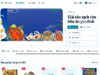 Website bán đồ hải sản Biển Xanh