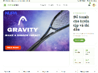 Website bán đồ thể thao tennis