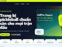 Website bán dụng cụ pickerball đẹp