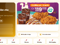 Website bán gà rán KFC