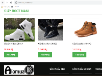 Website bán giầy php CodeIgniter giao diện đẹp