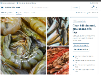Website bán hải sản Hải Sản Biển Xanh