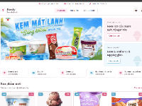 Website bán kem lạnh Frosty.