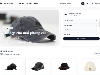 Website bán mũ trực tuyến