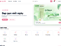 Website bán mỹ phẩm Glow Beauty tích hợp chatbot ai hỗ trợ bán hàng