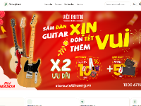 Website bán nhạc cụ giao diện đẹp