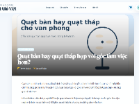 Website bán quạt giao diện đẹp
