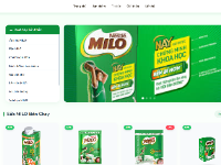 Website bán sản phẩm sữa MILO