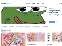 Website bán sticker trang trí cho sổ tay