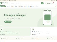 Website bán sữa Milk Garden