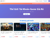 Website bán tài khoản game giao diện đẹp