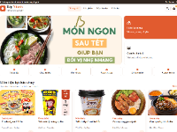 Website bán thực phẩm ăn liền Bếp Nhanh