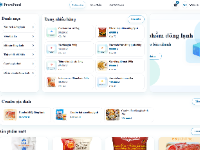 Website bán thực phẩm đông lạnh FrostFood