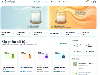 Website bán tinh dầu AromaHouse